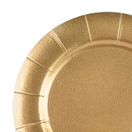SMARTY HAD A PARTY 13" Gold Round Disposable Paper Charger Plates (120 Plates), 120PK 2690-RG-CASE